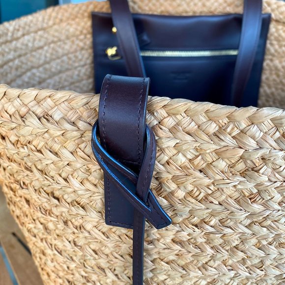 SOLD✨Saint Laurent Medium Panier Straw Tote - Picture 11 of 13